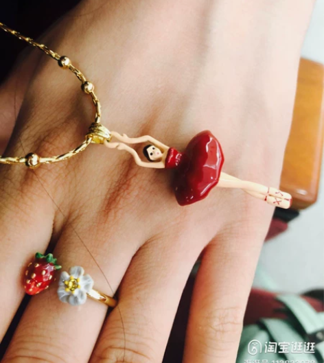 les nereides法国芭蕾舞娃娃 红...