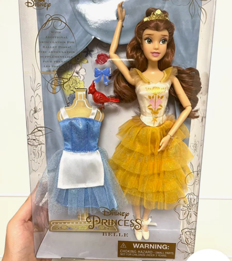 上海迪士尼商店正品 美女与野兽 贝儿公主换...