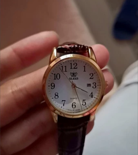 买来送客户的欧利时瑞士手表，防水的，男款女...