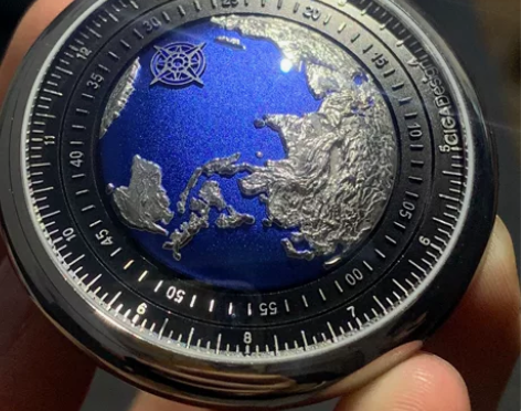玺佳蓝色星球限量款 环保级地球表 机械表国...