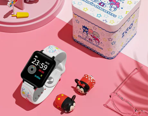 三丽鸥玉桂狗联名智能手表女学生迪士尼防水运...