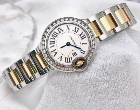 卡地亚蓝气球系列W69007Z3腕表，28...