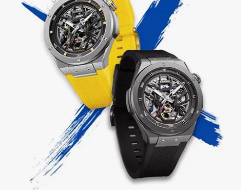 全新//RARONE雷诺双子星男士手表镂空...