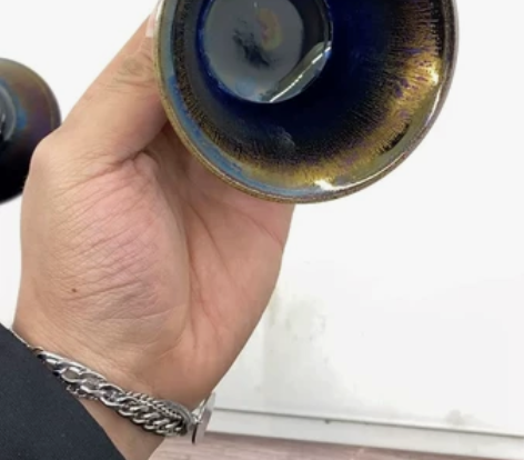 古稀巨匠 叶大泗老师玄天薄胎盖碗 全新证书...