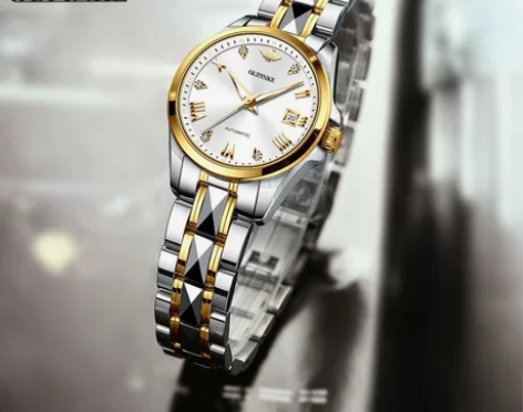 欧品客（OUPINKE）瑞士全自动机械表夜...