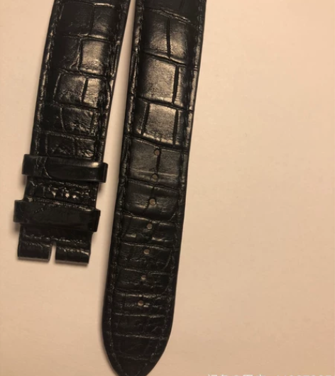 积家积家黑色鳄鱼皮表带，尺寸21×18，非...