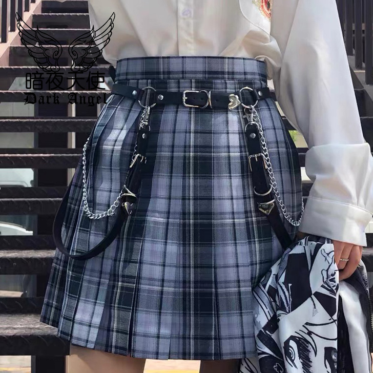 腰带女ins链条辣妹装饰朋克背带腰链裤链子...