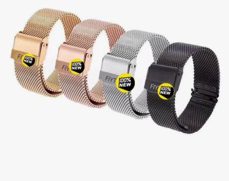 飞亚达表带钢带男女米兰超薄不锈精钢金属编织...