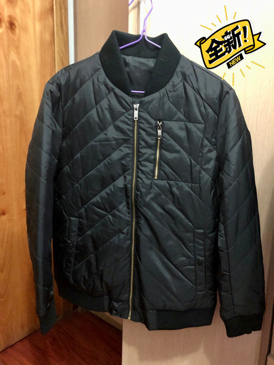 全新劲霸黑色棒球外套棉服