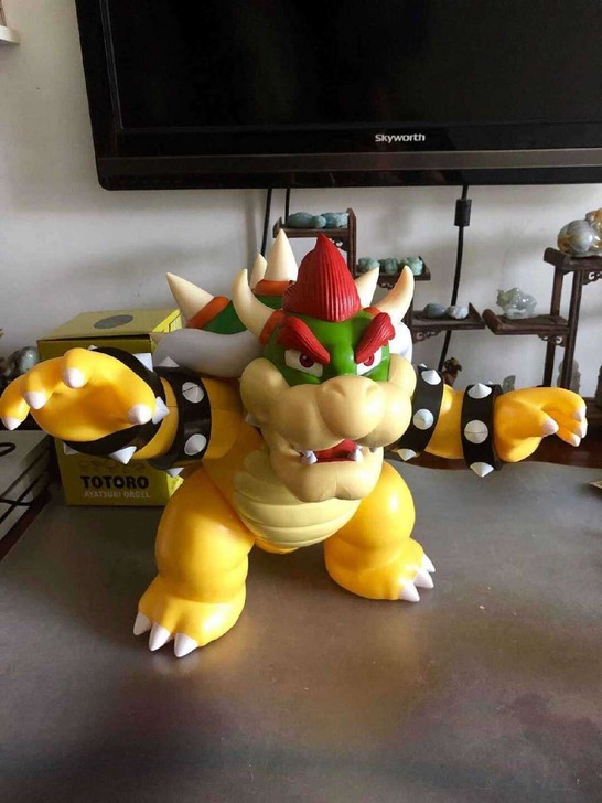 库巴手办超级马里奥 库巴火龙酷霸王龙手办模...