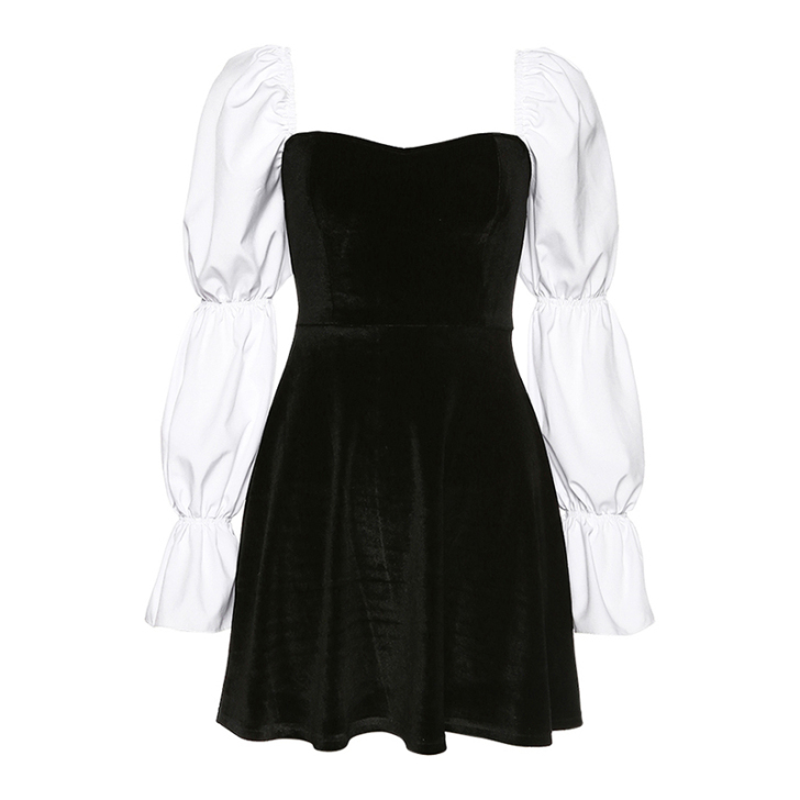 KLIOU 法式小众气质连衣裙复古少女穿搭...