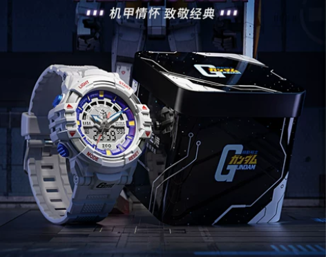 ?刀锋高达联名手表男款中学生初中男生男士机...