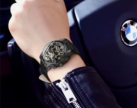 艾浪正品国产品牌多功能机械表全自动男士手表...