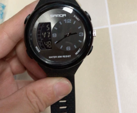 全新 三达sanda 多功能户外男表学生双...