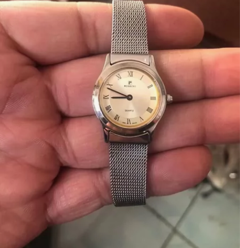 老款正品罗西尼瑞士机芯机械表，超薄款走时准...