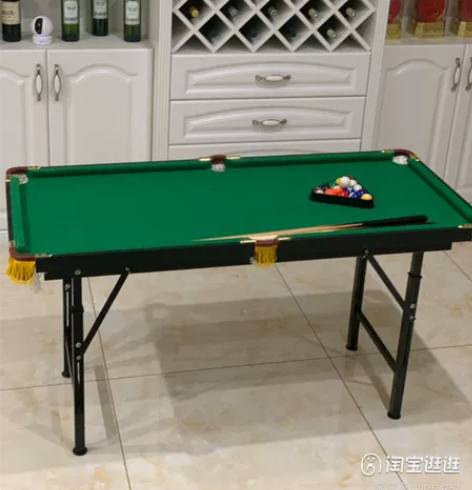 九成新    儿童台球桌家用折叠斯诺克标准...