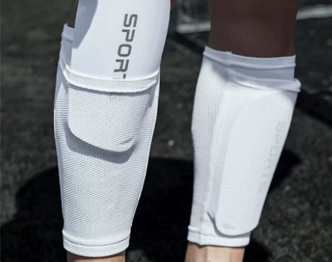 运动护具护具足球护腿板儿童袜套男女双层插袋...