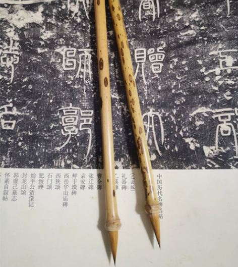 梅鹿竹湘妃竹纯狼豪毛笔出售价格实惠 5只起...