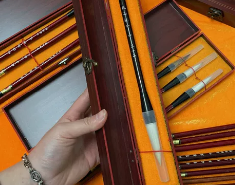 湖笔 毛笔盒装 极品提斗 单只 笔头规格:...