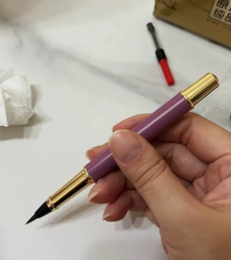 钢笔式毛笔软头狼毫书法软笔替换墨囊 仓库升...