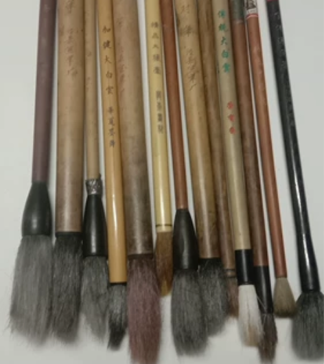 早期老毛笔13只-泾县宣笔厂  荣宝斋 等...