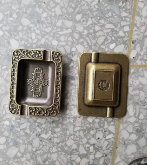 文房四宝书法用品笔洗，仿古黄铜蝴蝶笔洗 感...