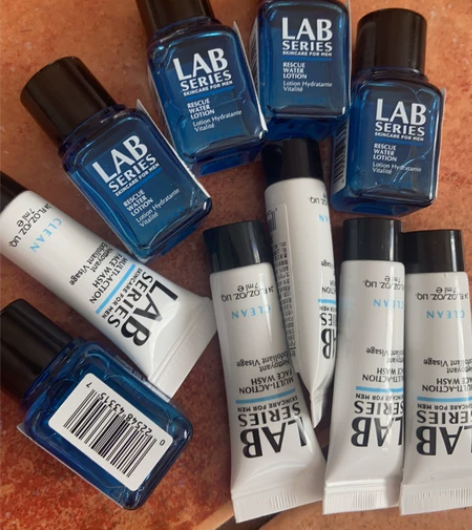 朗仕套装 蓝宝瓶7ml+洗面奶7ml 标价...