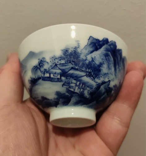 【瓷语柴窑珍藏】闲置瓷语柴窑山水重工主人杯...