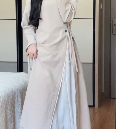 收收收!小红书抹茶麻薯清冷禅服连衣裙 外衫...