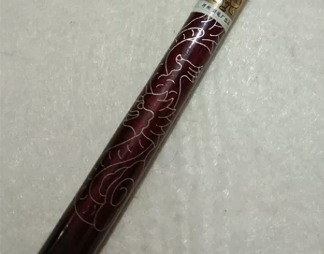 80年代苏州湖笔厂金鼎牌齐头羊毫湖笔。光杆...