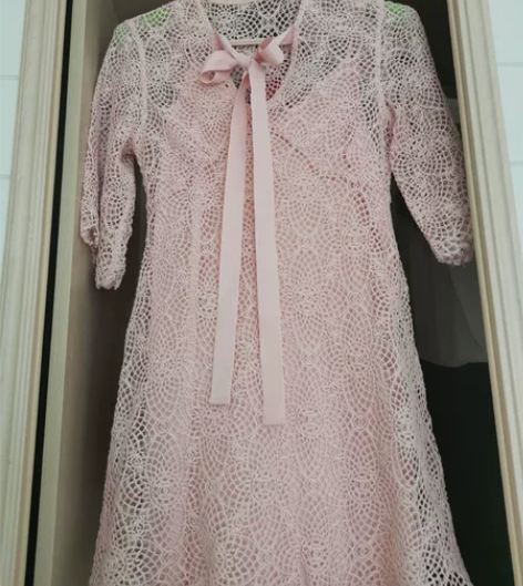 Z11连衣裙，全蕾丝设计，甜美淑女，两件套...