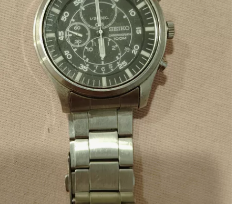 精工SEIKO三眼多功能商务休闲石英男表S...