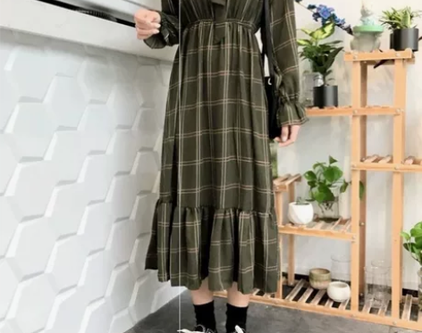 1.秋季修身连衣裙 收腰 荷叶边 超显瘦均...