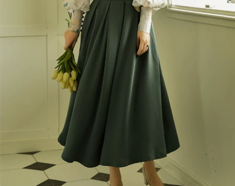 半身裙短裙2022秋新款法式复古a字显瘦遮...