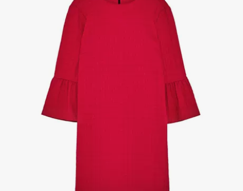 ?ZARA 女装 荷叶袖连衣裙 04437...
