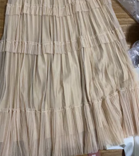 网纱半身裙女春秋中长款高腰显瘦蛋糕裙纱裙仙...