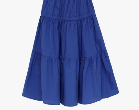 ?层层褶皱松紧腰蛋糕裙女夏 百搭显瘦中长款...