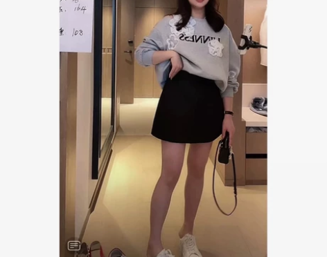 【花苞裙】韩货正品 高腰显腿长防走光西装半...