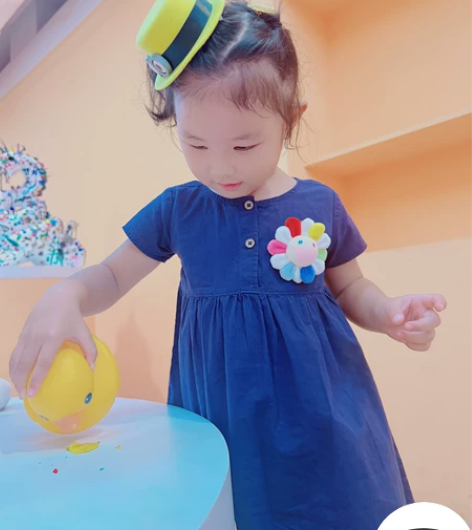 日本女童纯棉连衣裙100码 尺码足，身高1...