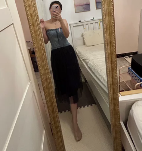 连衣裙 S码 多年前一眼看中的一条裙子，苦...