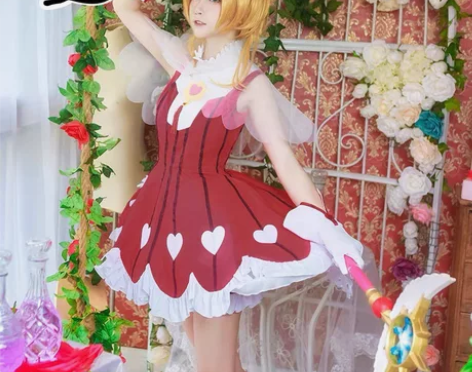 【出】魔卡少女樱红色玫瑰战斗服s码cosp...