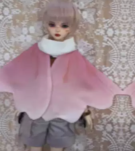 【现货】自制樱花斗篷bjd6分娃衣 bj...
