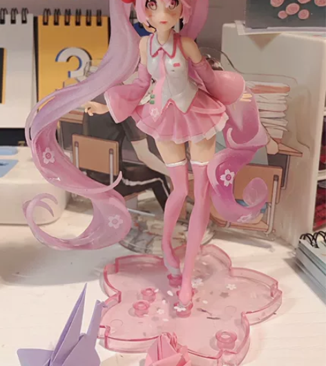 初音未来手办 粉色樱花初音 兔女郎初音 泳...