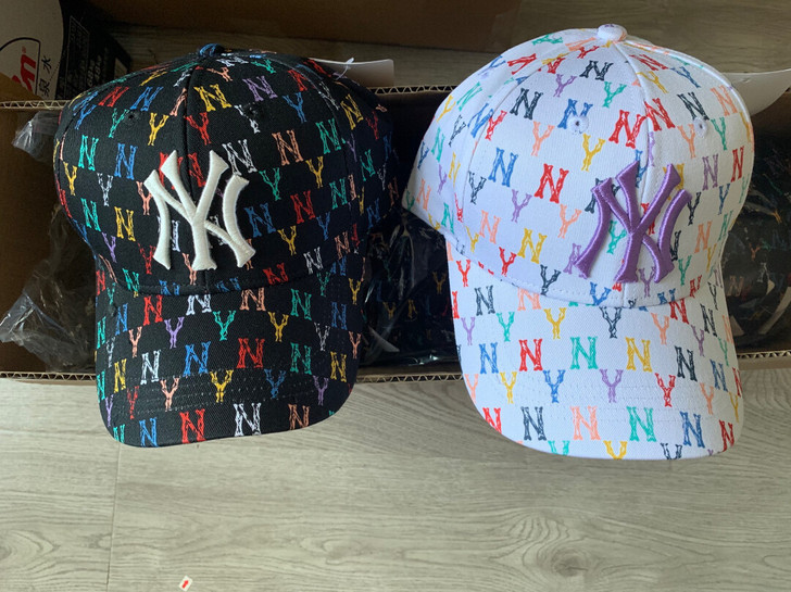 棒球联盟MLB两色满印棒球帽NY球队帽