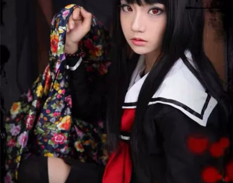 阎魔爱日常cos服。 l码 有稻草人有手链...