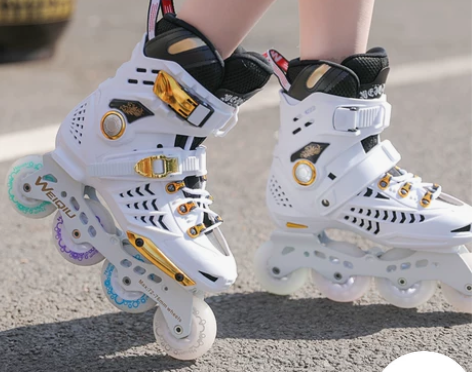 溜冰鞋成人专业平花式校园轮滑鞋男女成年初学...