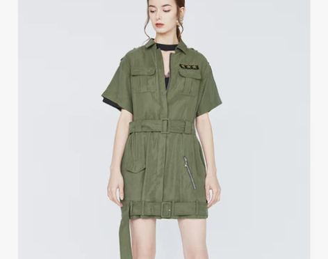 【焕新价】DAZZLE 地素 夏装新款 军...