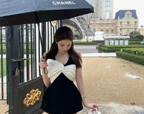 woppei s*lp新款法式复古轻熟风白...