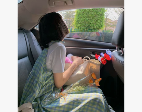 RAINY 2021夏新款温柔风甜美高腰宽...