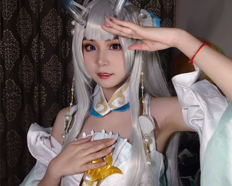 大全套 王者荣耀西施游龙清影cos 衣服配...